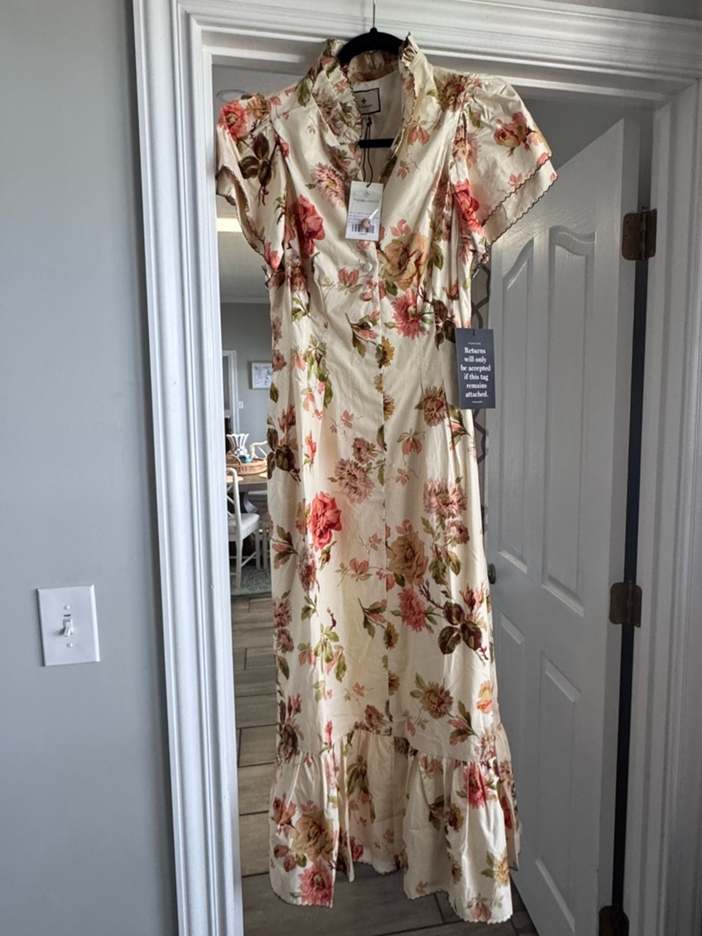 Tuckernuck Romantic Bouquet floral Alicia dress NWT sz L